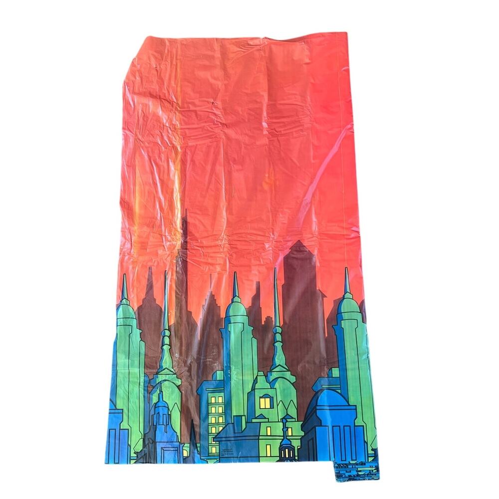 Batman Scene Setter Party Backdrop Day Night Gotham Cityscape Amscan DC Comics
